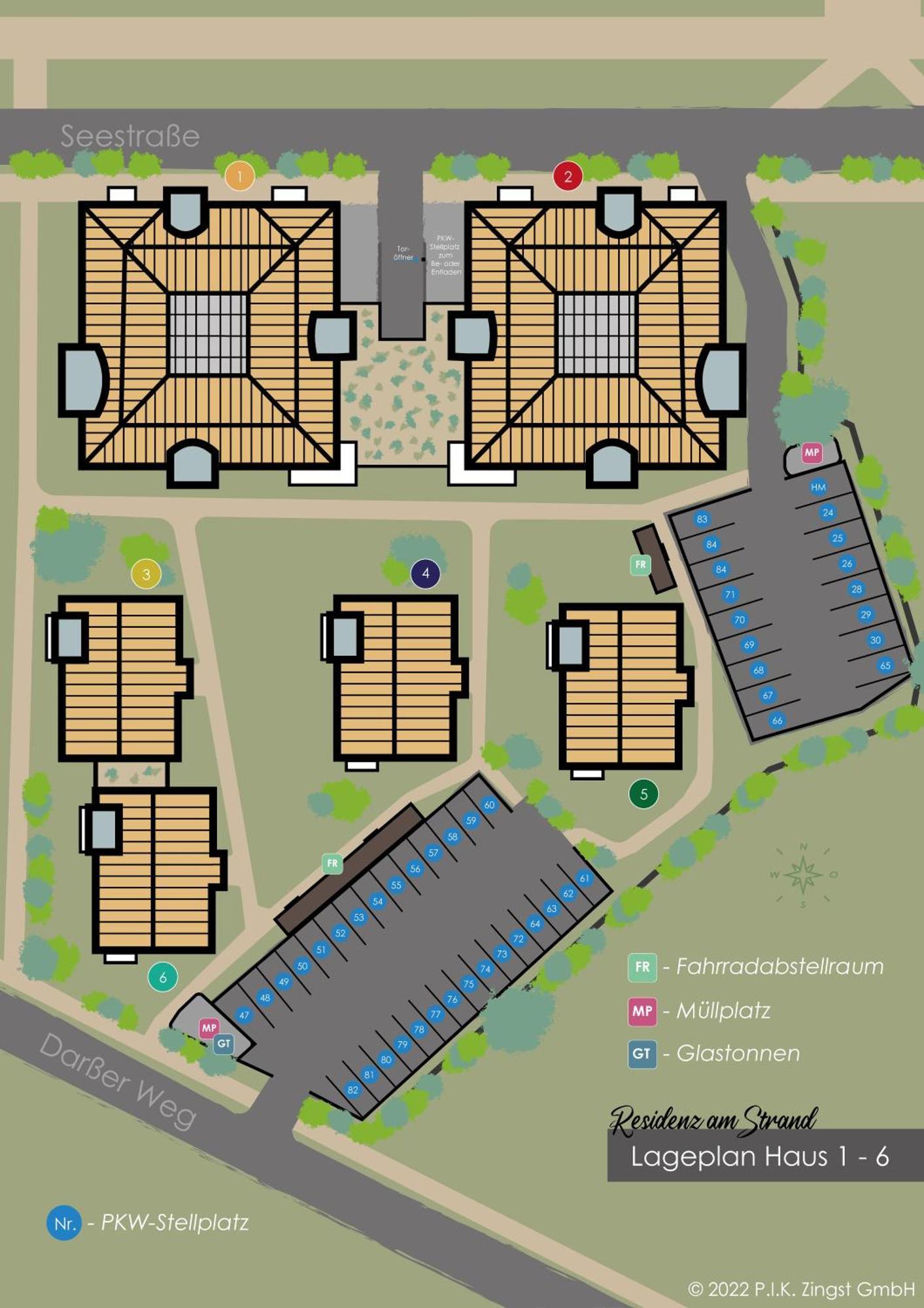Residenz Am Strand Wohnung 1-11 Цингст Экстерьер фото